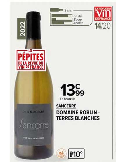 sancerre domaine roblin - terres blanches