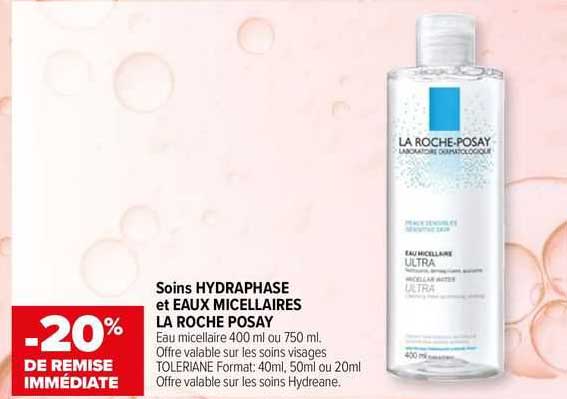 soins hydraphase et eaux micellaires la roche posay
