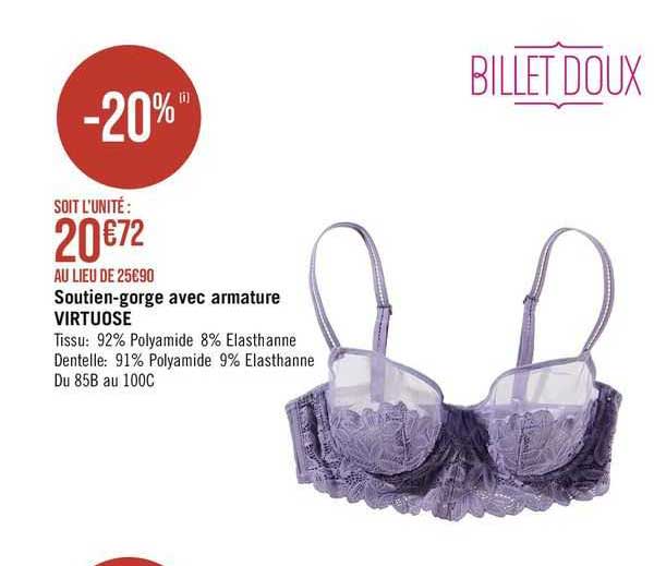 soutien-gorge avec armature virtuose