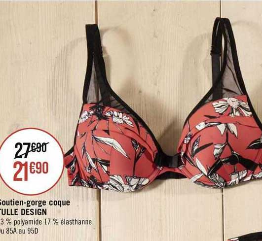 soutien-gorge coque tulle design