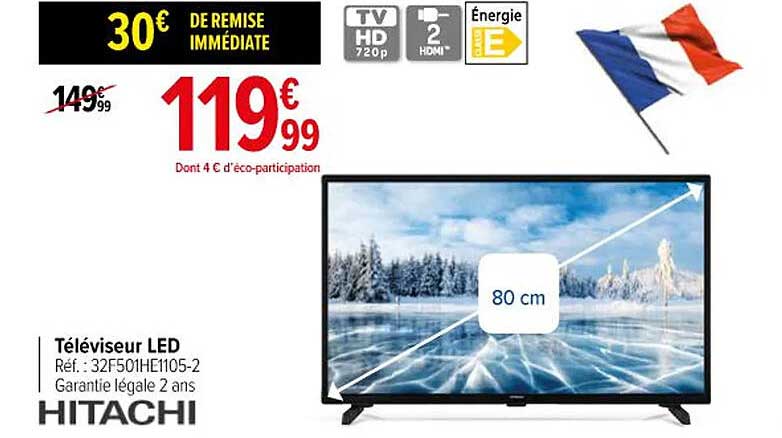 Téléviseur Led Hitachi
