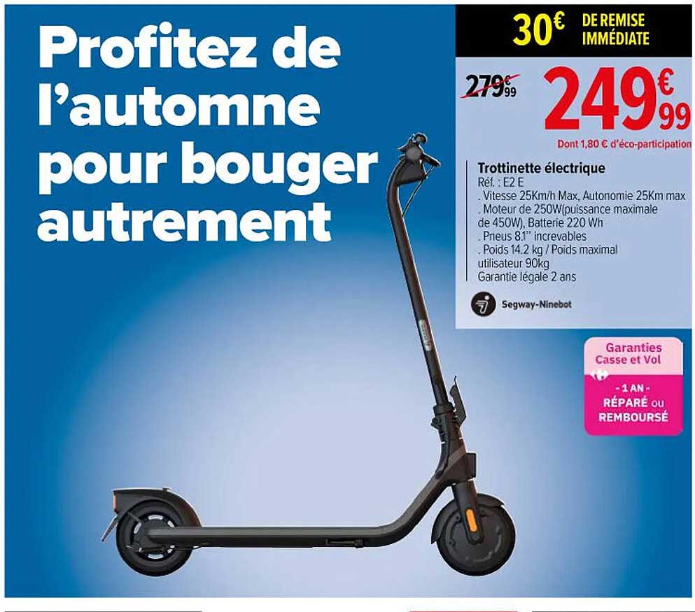 trottinette électrique segway-ninebot