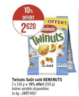 Twinuts Goût Salé Benenuts