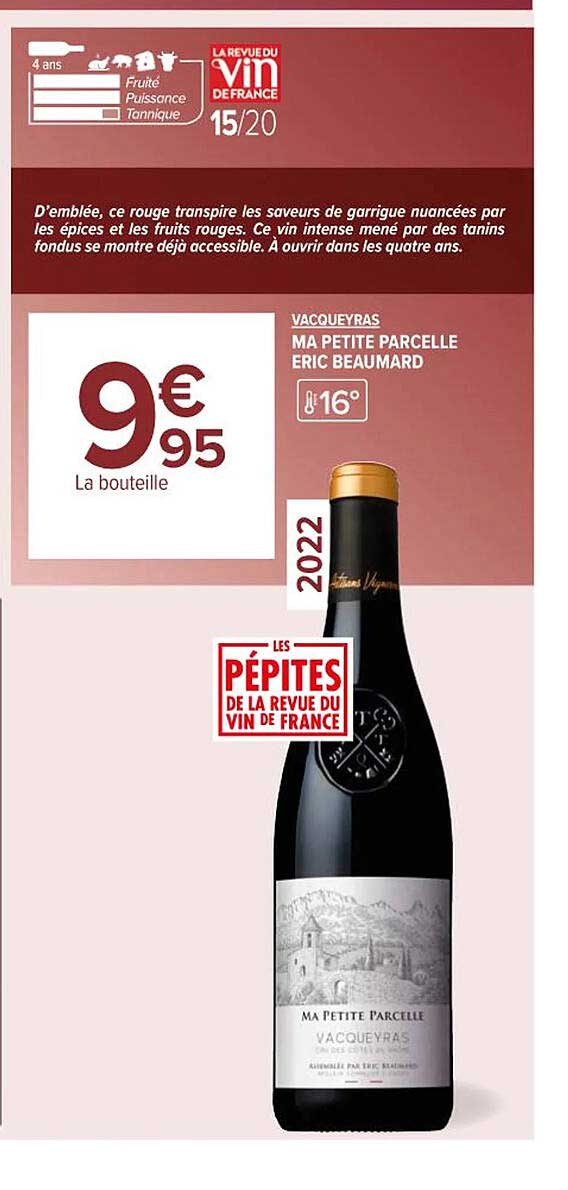 vacqueyras ma petite parcelle eric beaumard