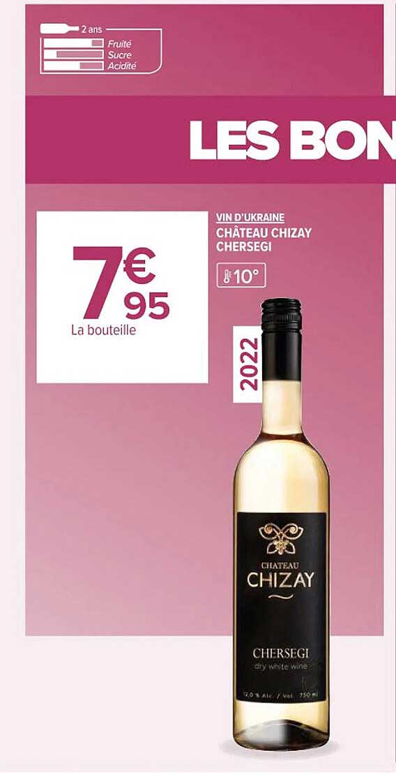 Vin D'ukraine Château Chizay Chersegi