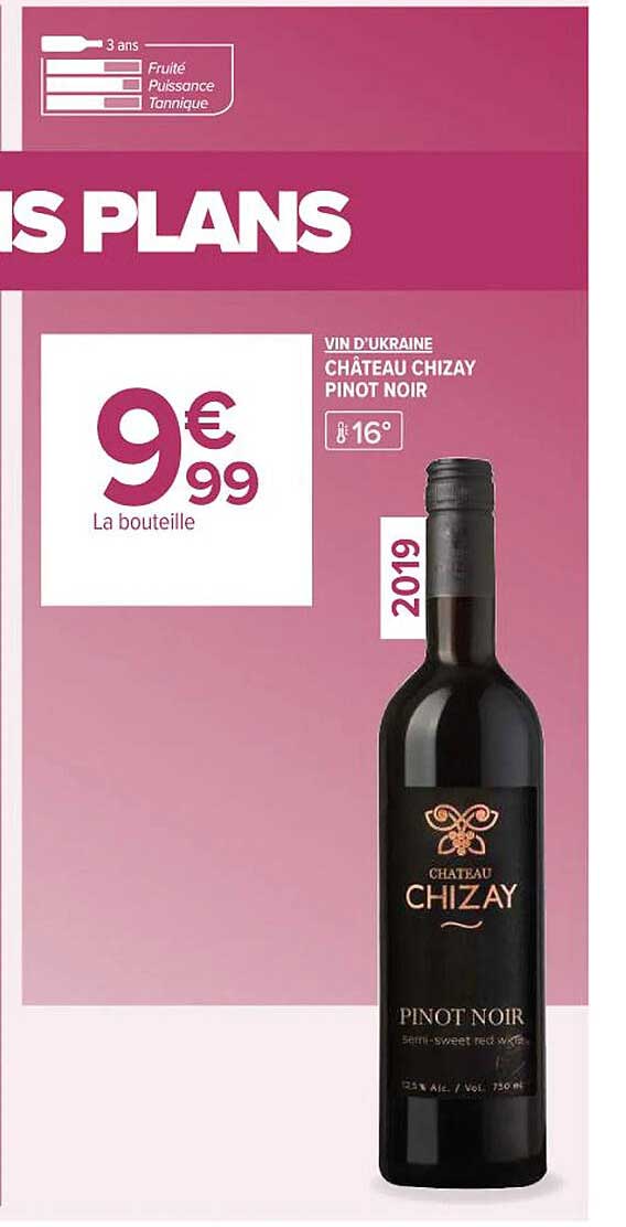 vin d'ukraine château chizay pinot noir