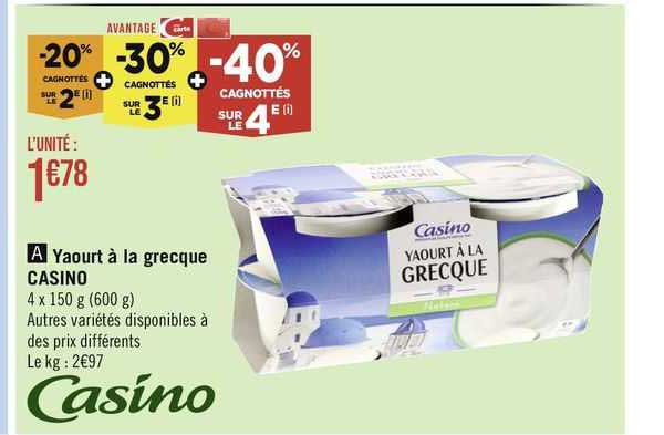 Yaourt à La Grecque Casino