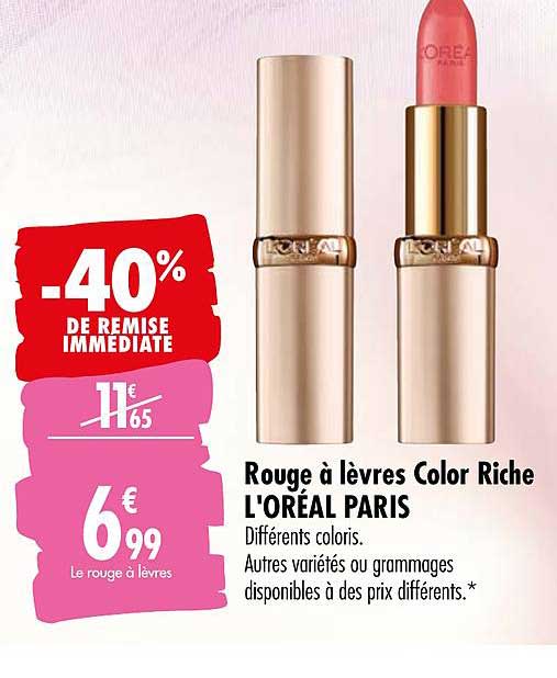 rouge à lèvre color riche l'oréal paris