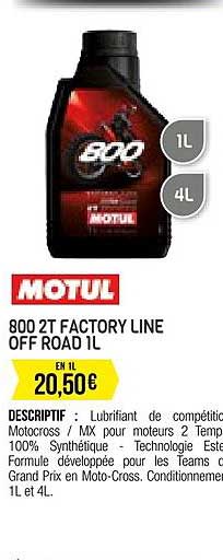 800 2t factory line off road 1l