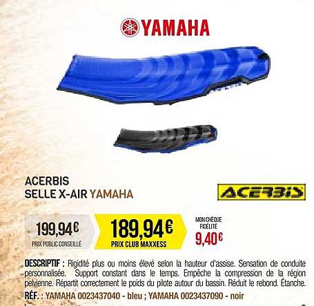 acerbis selle x-air yamaha