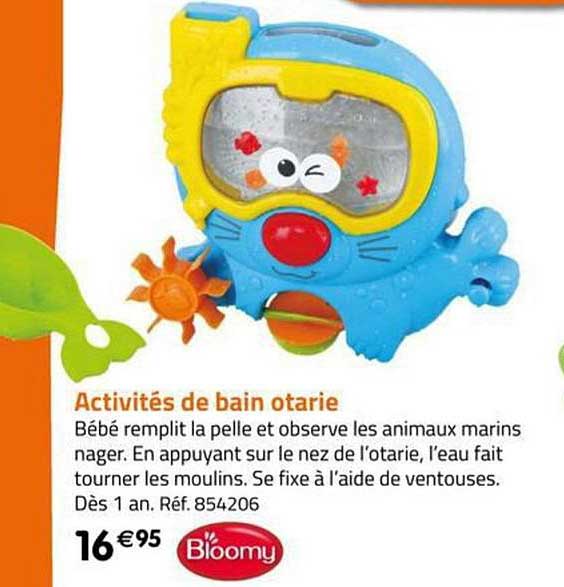 activités de bain otarie bloomy