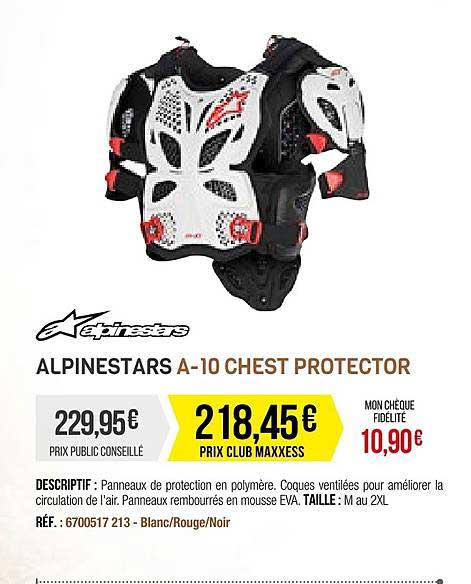 alpinestars a-10 chest protector