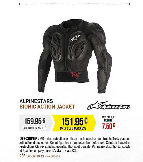 alpinestars bionic action jacket
