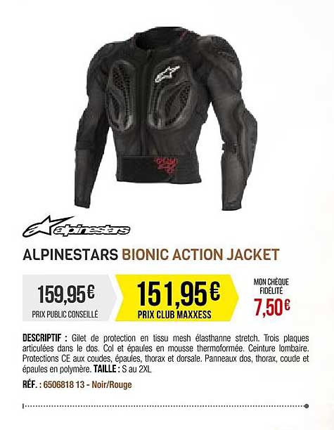 alpinestars bionic action jacket