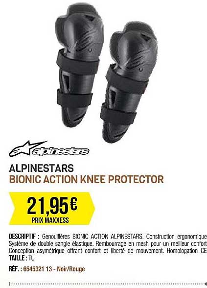 alpinestars bionic action knee protector