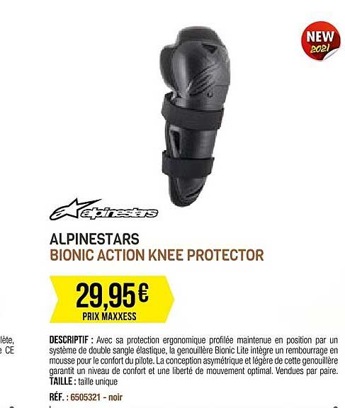 alpinestars bionic action knee protector