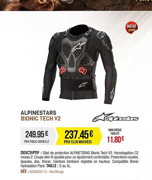 alpinestars bionic tech v2