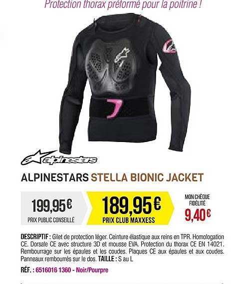 alpinestars stella bionic jacket