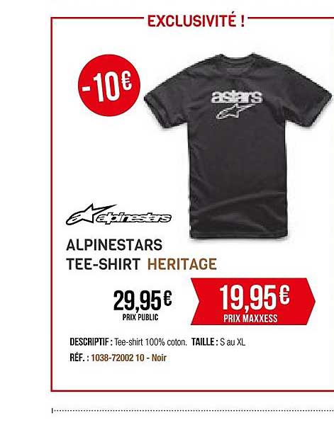 alpinestars tee-shirt heritage