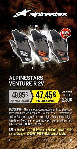 alpinestars venture r 2v