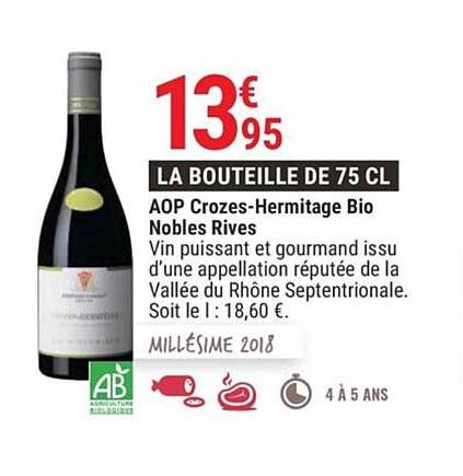 aop crozes hermitage bio nobles rives