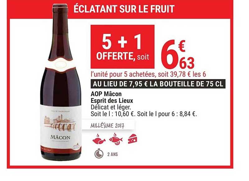 aop mâcon esprit des lieux 5+1 offerte