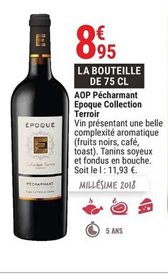 aop pécharmant époque collection terroir