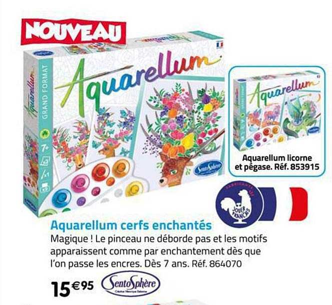 aquarellum cerfs enchantés sentosphère