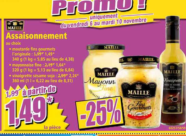 assaisonnement maille