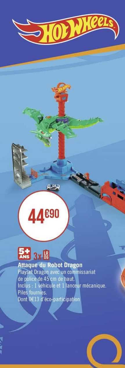 attaque du robot dragon