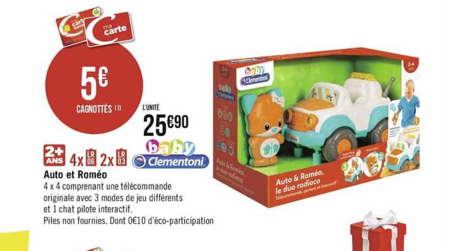 auto et roméo baby clementoni