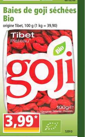 baies de goji séchées bio