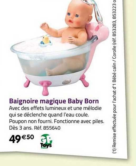 baignoire magique baby born