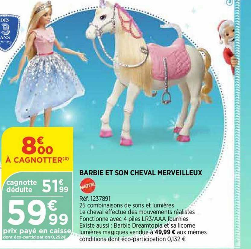 barbie et son cheval merveilleux mattel