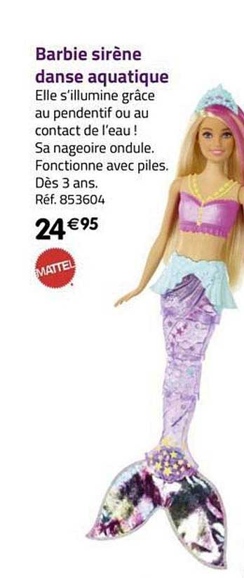 barbie sirène danse aquatique
