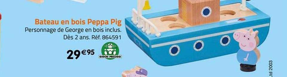 bateau en bois peppa pig