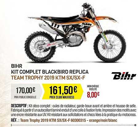 bihr kit complet blackbird replica team trophy 2019 ktm sx-sx-f