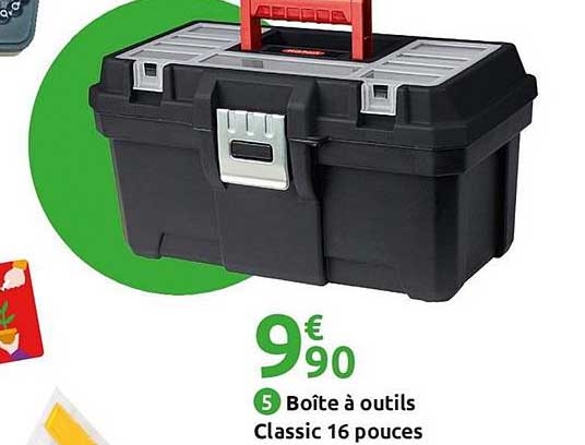 boîte à outils classic 16 pouces