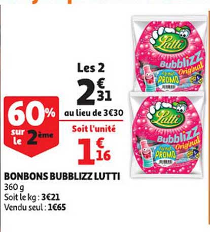 bonbons bubblizz lutti