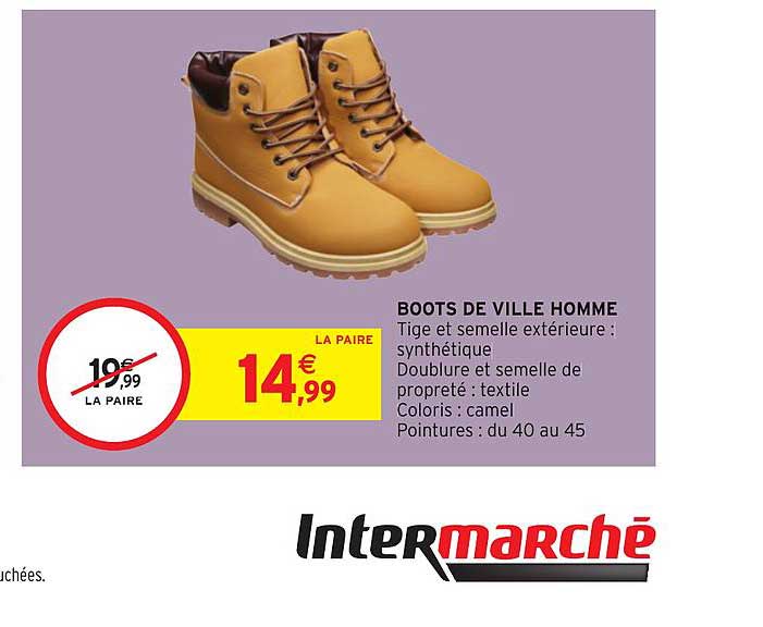 boots de ville homme