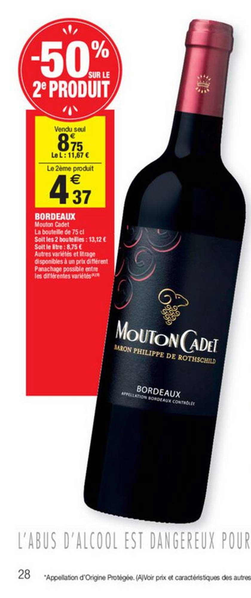 bordeaux mouton cadet