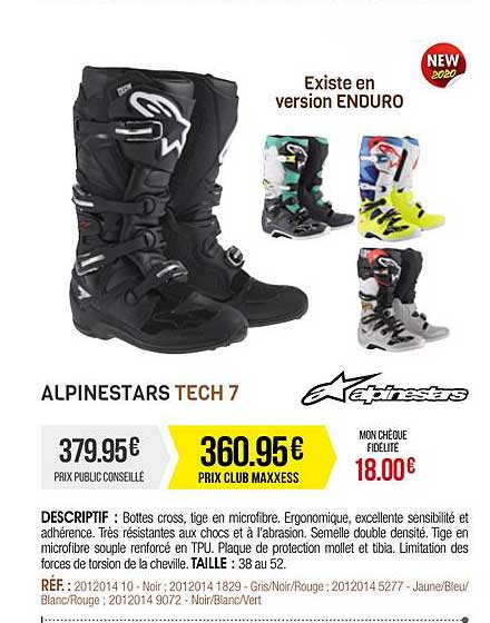 bottes cross alpinestars tech 7
