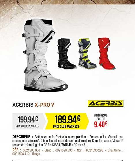 Bottes En Cuir Acerbis X-pro V