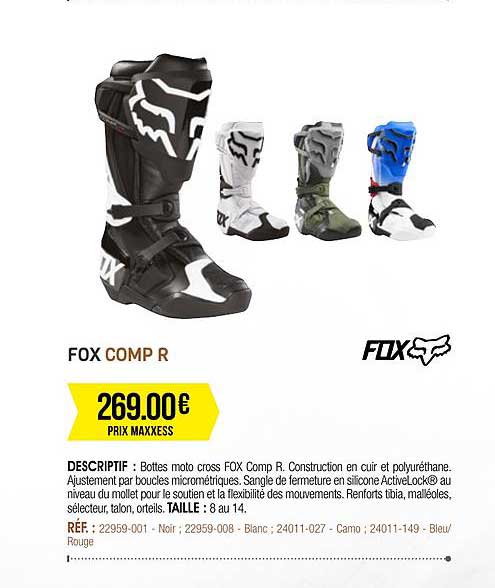 bottes moto cross fox comp r