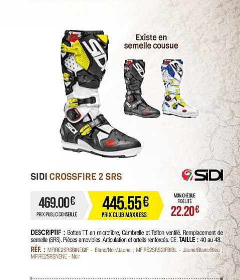 Bottes Tt Sidi Crossfire 2 Srs