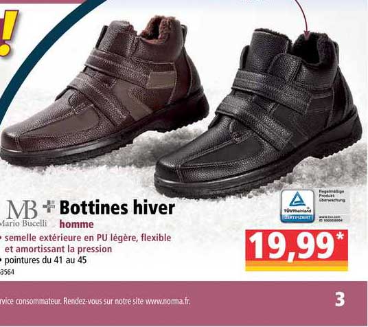 bottines hiver homme mario bucelli