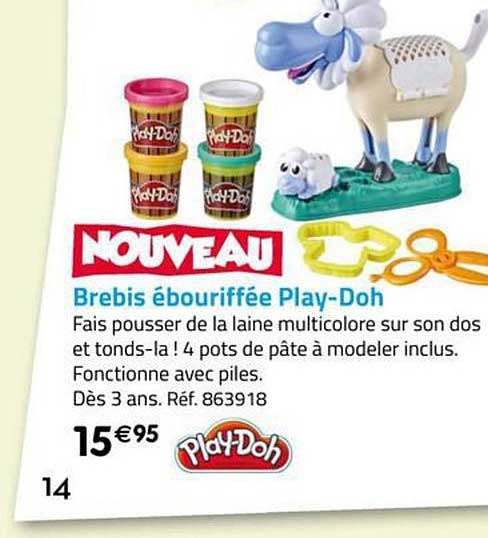 Brebis ébouriffée Play Doh