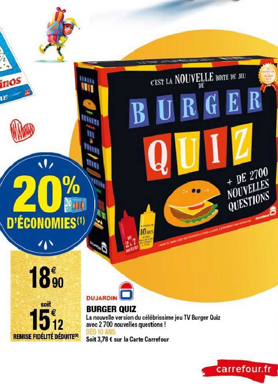 burger quiz dujardin