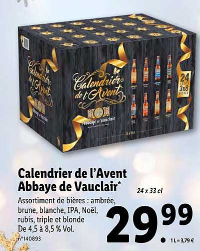 calendrier de l'avent abbaye de vauclair