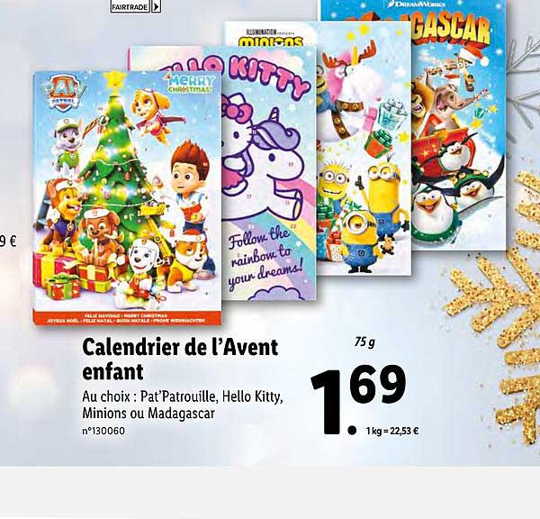 Calendrier De L'avent Enfant